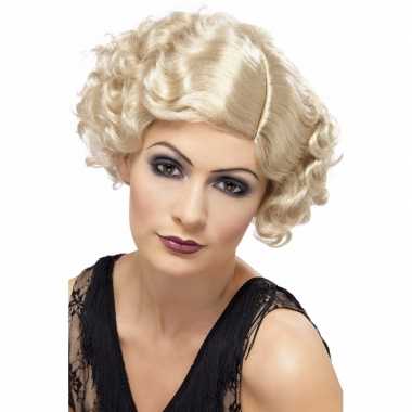 Goedkope blonde dames pruik kort jaren