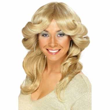Goedkope  Blonde Seventies pruiken dames