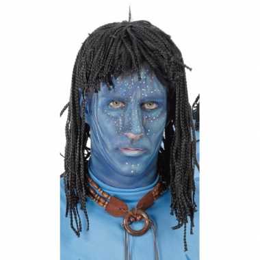 Goedkope zwarte aboriginal herenpruik dreadlocks