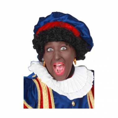 Goedkope  Zwarte Piet pruik dames heren
