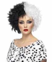 Goedkope cruella pruik dames