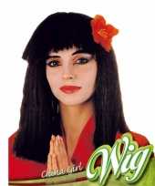 Goedkope geisha pruik bloem