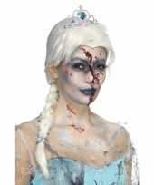 Goedkope halloween zombie froze to death damespruik
