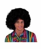 Goedkope zwarte party afro pruik