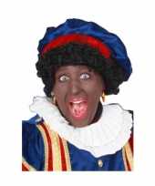 Goedkope zwarte piet pruik dames heren